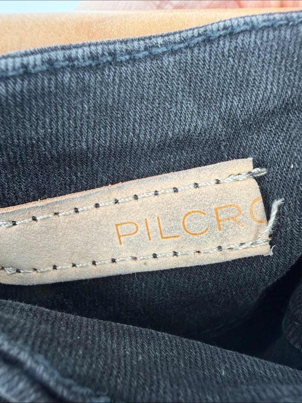 Pilcro Anthropologie The Skipper Black Wide Leg Cropped Jeans High Rise - Picture 7 of 8